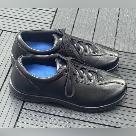 Apex Liv - Women's Comfort Casual Leather Lace-Up Shoes Size 7 Extra Wide - Picture 3 of 11